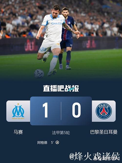 法甲-阿格德闪击巴黎多人缺阵 巴黎0-1马赛赛季首败